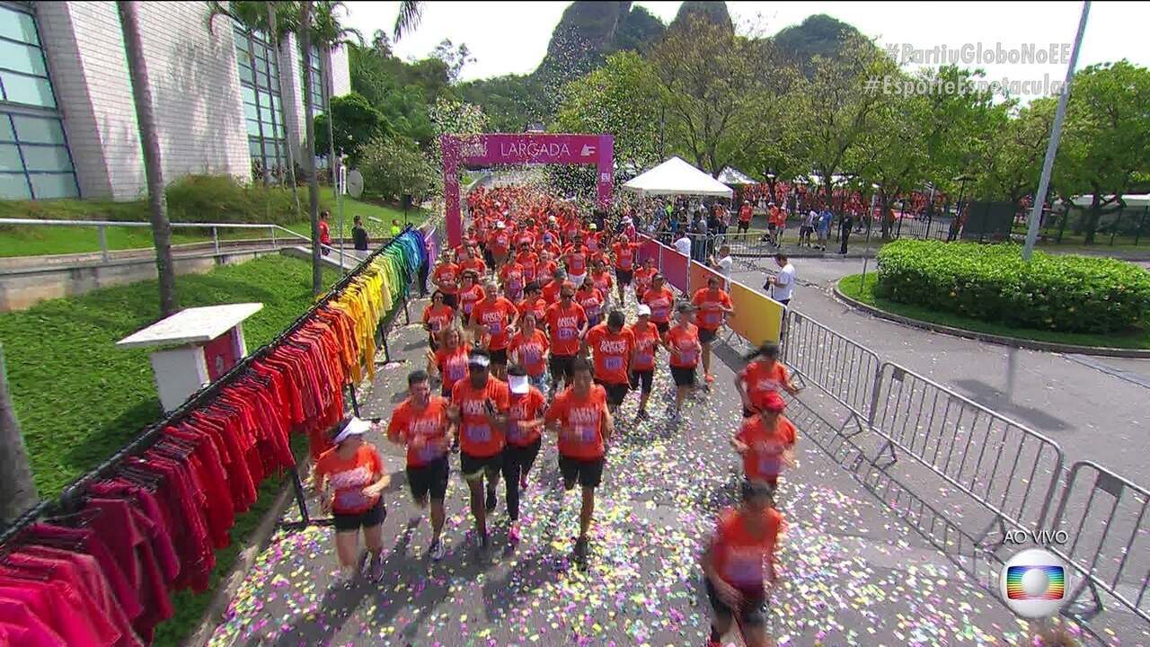 "Partiu, Globo": artistas participam de corrida ao lado do público pelos estúdios Globo