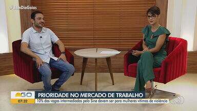 Lei prioriza vaga de emprego no Sine para mulher vítima de violência - Diretor do Trabalho do Sine Goiânia, Anderson Antônio fala sobre a prioridade no mercado de trabalho.