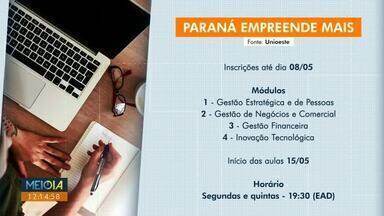 Paraná Empreende Mais está com inscrições abertas - Capacitação oferecida pela Unioeste começa no dia 15