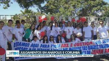 Acusados de matar estudante e motorista vão a júri em Goiás - Uma das vítimas era estudante de odontologia e foi morto durante uma festa da faculdade, em Anápolis.