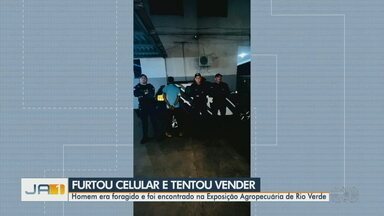 Foragido da justiça é preso em Rio Verde tentando vender celular furtado - Homem foi encontrado na Exposição Agropecuária de Rio Verde.