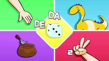 Fonemas D - Em uma jornada divertida, Guga e os dinossauros exploram os sons da letra "D". Entre dados, dedos e dinossauros, a diversão é garantida enquanto aprendem!