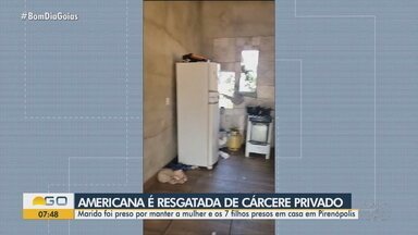 Homem é preso suspeito de manter a esposa em cárcere privado, em Pirenópolis - Marido foi preso por manter a mulher e os 7 filhos presos em casa em Pirenópolis.