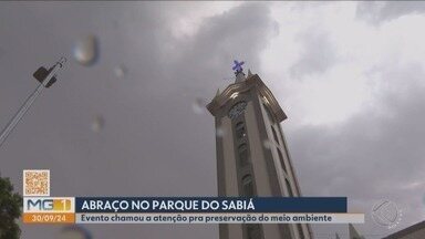 Santuário de Nossa Senhora da Aparecida celebra 20 anos com programação - Parque do Sabiá recebeu no fim de semana um grande abraço, ação de consciência ambiental que inicia as comemorações da data.