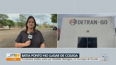 Funcionários do Detran são investigados por bater ponto para colegas que não vão trabalhar - Suspeitos acabaram presos por falsidade ideológica, no município de Ouvidor.