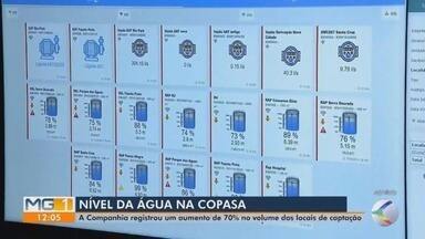 Chuvas aumentam em 70% o volume de água nos pontos de captação da Copasa em Divinópolis - Aumento foi registrado nos rios Itapecerica e Pará após as chuvas do fim da semana.