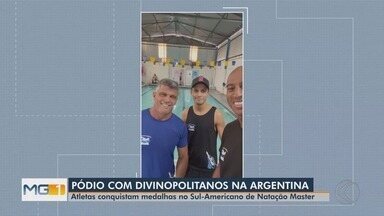 Esporte: nadadores de Divinópolis conquistam medalhas no Sul-Americano Máster - Competição foi realizada na Argentina no dia 10 de outubro; veja os resultados dos atletas da região