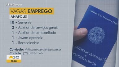 Confira as vagas de emprego em Anápolis desta segunda-feira(28) - Em Anápolis, há dez vagas para servente e duas de auxiliar de serviços gerais.