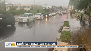 Chuva bate recorde histórico em Goiânia - Nos primeiros dias de novembro, choveu quase tudo que era esperado pra este mês.