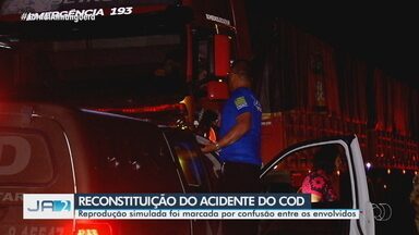 Reconstituição de acidente que matou policiais do COD tem confusão entre envolvidos - Laudo de reprodução simulada deve sair em 10 dias.