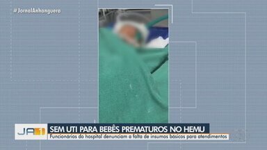 Funcionários denunciam falta de UTI para prematuros no Hospital da Mulher em Goiânia - Eles estão sem UTI e alguns dos bebês estavam sendo atendidos em área junto com adultos.