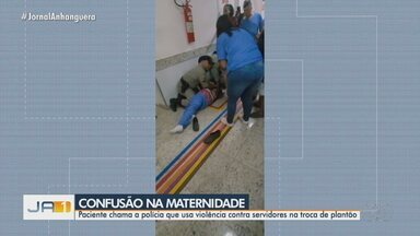 Confusão envolve pacientes, servidores e polícia em maternidade de Goiânia - Polícia agiu com violência contra servidores na troca de plantão na Maternidade Célia Câmara.