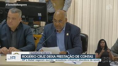 Ministério Público e assessoria de Mabel negam ter chamado Rogério Cruz para reunião - O atual prefeito usou a suposta reunião como desculpa para deixar a sessão de prestação de contas do município.