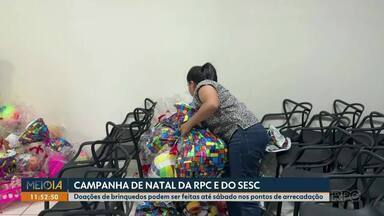 Reta final da Campanha de Natal da RPC e do Sesc - Doações de brinquedos podem ser feitas até sábado (21) nos pontos de arrecadação.