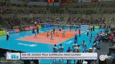 Sesi Bauru e Campinas fazem reedição da final da última Superliga masculina - Sesi Bauru e Campinas fazem a reedição da final da última Superliga masculina nesta terça-feira (17), no ginásio do Horto. O confronto desta vez é pela 11ª rodada da atual temporada.