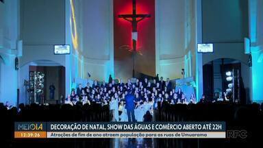 Cantata de Natal atrai centenas de pessoas em Umuarama - Mais de 200 pessoas se envolveram na organização do espetáculo.