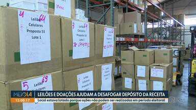 Leilões e doações ajudam a desafogar depósito da Receita Federal - Local estava lotado porque ações não podem ser realizadas em período eleitoral.