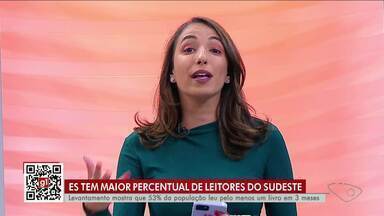 Estado tem o maior percentual de leitores do sudeste - Assista a seguir.