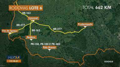 Começa leilão do Lote 6 do pedágio no Paraná - Trecho contempla rodovias que passam por 25 cidades do estado.