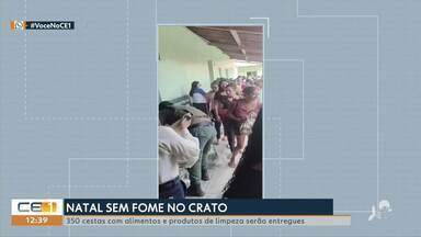 Campanha Natal sem Fome entrega cestas básicas no Crato - Confira mais notícias em g1.globo.com/ce