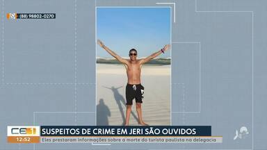 Suspeitos de envolvimento na morte de turista em Jericoacoara são ouvidos - Confira mais notícias em g1.globo.com/ce