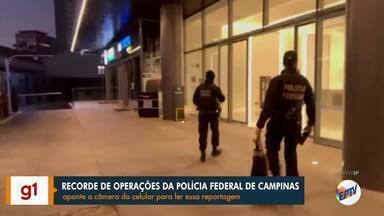 Delegacia da PF em Campinas bate recorde de operações em 2024 - Unidade deflagrou 72 operações no ano, com destaque para o combate a crimes financeiros e ao abuso sexual infantojuvenil.