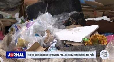 Índice de resíduos destinados para reciclagem cresce no país - Confira a matéria do Jornal Vanguarda