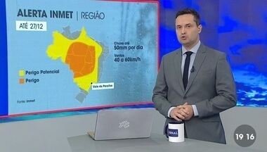 Inmet renova alerta para o risco de chuvas fortes no Vale e região até o fim da semana - Confira a matéria do Jornal Vanguarda