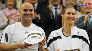 Lendas - Andre Agassi - Um dos poucos a ganhar os quatro principais torneios do tênis mundial, Andre Agassi não era apenas um atleta habilidosos e persistente, tinha personalidade forte, questionadora e combativa