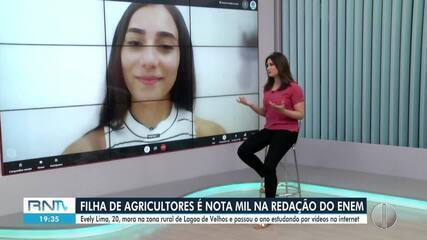 Filha de agricultores é nota mil na redação do Enem