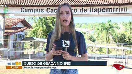 Prazo para inscrições em cursos no Ifes termina hoje