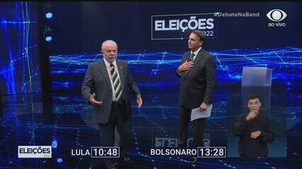 Corrupção foi um dos temas do debate entre Lula e Bolsonaro