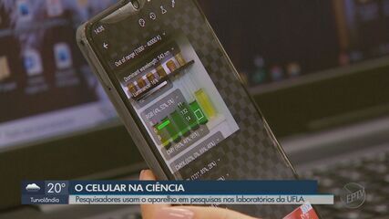 Pesquisadores utilizam celulares como instrumento de trabalho nos laboratórios da Ufla