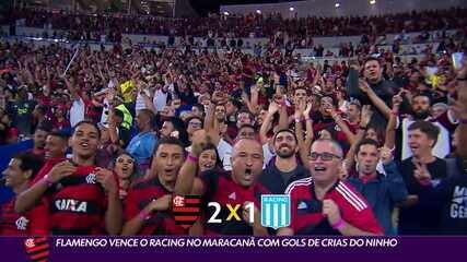 Flamengo vence o Racing no Maracanã com gols de crias do Ninho