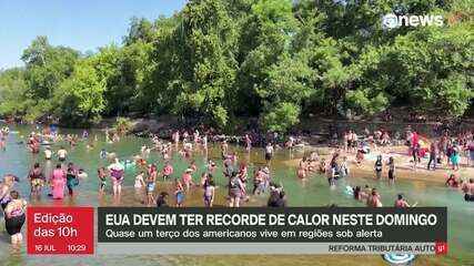 EUA deve ter recorde de calor neste domingo