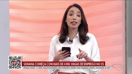 Semana começa com mais de 1,3 mil vagas de trabalho nas regiões Norte, Sul e Noroeste