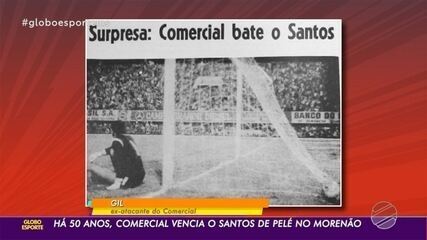 Há 50 anos, Comercial vencia o Santos de Pelé no Morenão