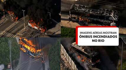 Veja os locais em que alguns ônibus foram queimados no Rio de Janeiro