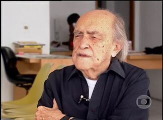 Entrevista de Lucio de Castro com Oscar Niemeyer. 'Esporte Espetacular', 08/01/2006