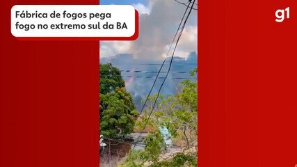 Fábrica de fogos pegou fogo no extremo sul da Bahia