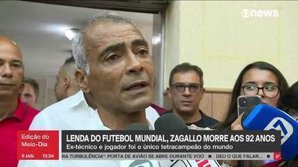 Romário fala da importância de Zagallo para o futebol brasileiro