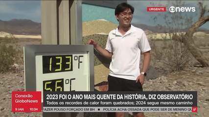 O calor é resultado do aumento dos gases do efeito estufa e do El Niño.