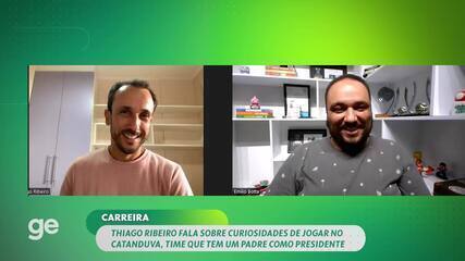 Thiago Ribeiro fala sobre curiosidades de jogar no Catanduva