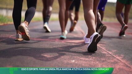 Isso é Esporte: Família unida pela marcha atlética ensina nova geração