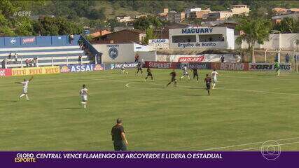 Central vence o Flamengo e é o novo líder do Campeonato Pernambucano; Retrô tropeçou em casa e perdeu para o Petrolina