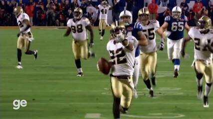 As maiores jogadas do Super Bowl: a interceptação de Tracy Porter em 2009