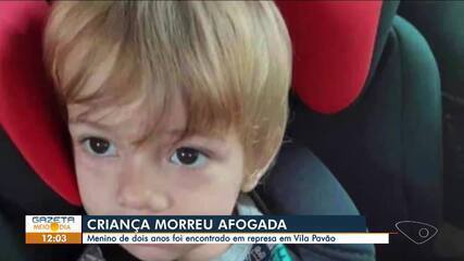 Menino de 2 anos morre afogado em represa em Vila Pavão