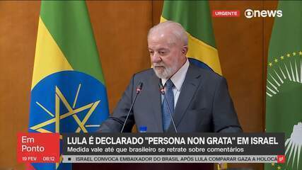 Lula é declarado 'persona non grata' em Israel