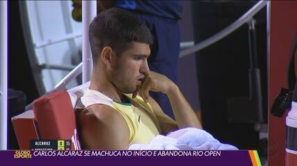 Carlos Alcaraz se machuca e abandona Rio Open