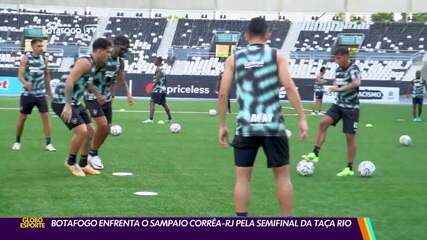 Botafogo enfrenta o Sampaio Corrêa-RJ pela semifinal da Taça Rio